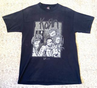 Korn Sick & Twisted Tour 2000 Vintage Concert T Shirt Sz L Usa Made Giant Tag