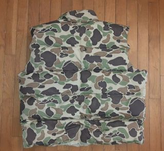 Woods - Goose Brand Down Insulated Camo Puffer Vest XL - Vintage 80s Canada 2