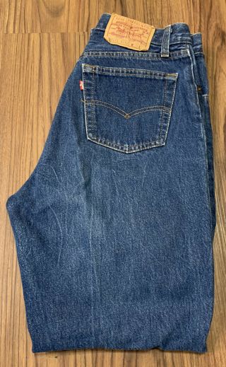 Vtg Levis 501 High Waisted Jeans Size 13 Mom Womens Made Usa Button Fly 30/30