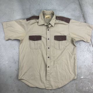 Vintage 1960s Eddie Bauer Shirt Seattle Officer Uniform Selvedge Sanforized Work