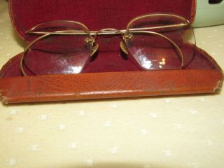 Rare Antique Artcraft Nokoroo 1/10 12k Gold Filled Eyeglasses W/ Case