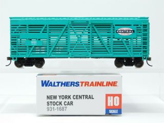 Ho Scale Walthers Trainline 931 - 1687 Nisx Nyc York Central Stock Car 3121