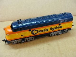 Tyco Chessie Systems 4015 F9 Powered Diesel Train Engine Locomotive Dead
