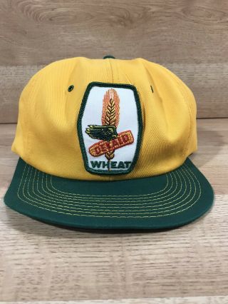Vintage K Brand Dekalb Wheat Patch Hat Snapback