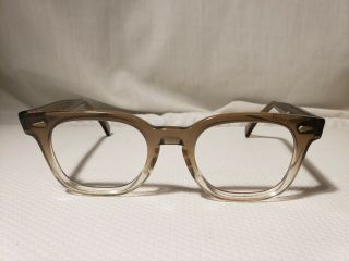 Vintage American Optical Stadium Brown 44/20 51/2 Plastic Eyeglass Frame