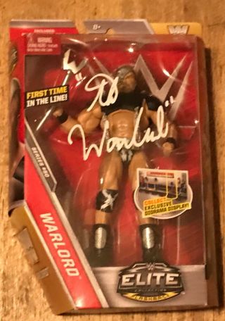 The Warlord Wwe Wwf Signed Autograph Elite Figure