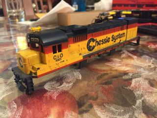 Tyco Chessie System 4301 Diesel Locomotive Shell C & O Ho Scale Vintage