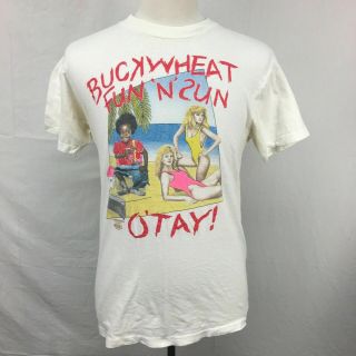 Vtg 1987 Little Rascals Our Gang Buckwheat Otay Fun N Sun Beach Mens T Shirt L