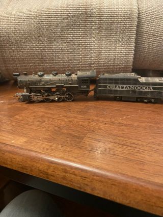 Tyco Chattanooga Ho Steam Train Locomotive Engine & Tender 638 Not Perfect