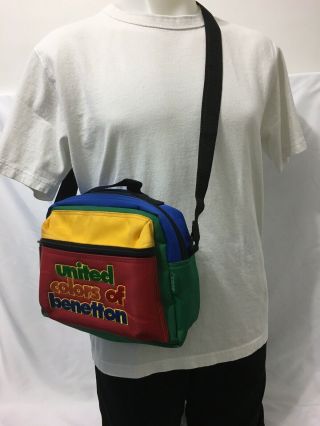 Vintage United Colors Of Benetton Crossbody Side Adjustable Bag Camera