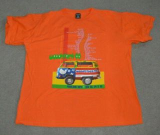 Vtg 1999 Woodstock Concert Festival Shirt Xl Rome York Hippie Van