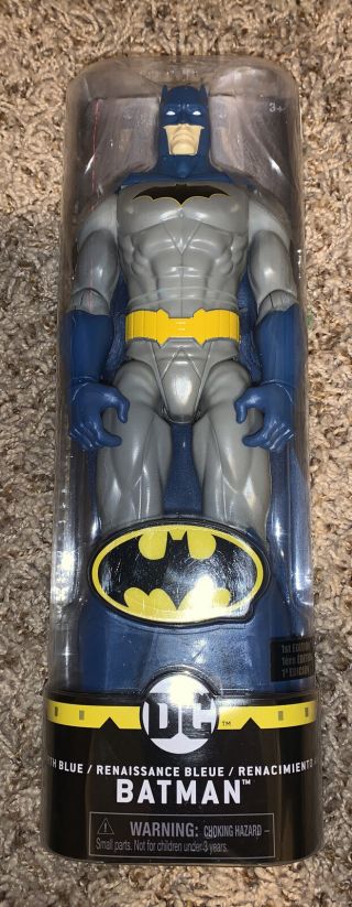 Batman Rebirth Blue 1st Edition Dc Comics 12 " Action Figure From Spin Master