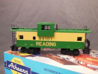 Ho Scale Athearn Reading 94101 Wide Vision Caboose Kit Built O/b 1/2