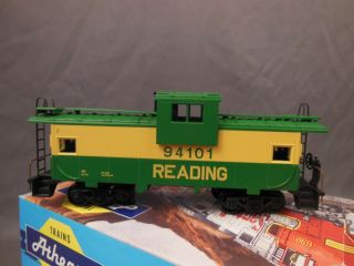 Ho Scale Athearn Reading 94101 Wide Vision Caboose Kit Built O/b 2/2