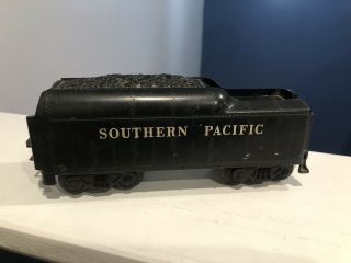 Vintage Lionel O Gauge Southern Pacific Coal Tender Car Made In Usa