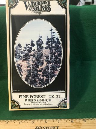 Ho Scale Woodland Scenic Pine Forest 24 Trees 2 - 4 Inch Nos (hon32716)