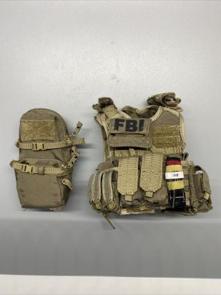 1/6 Soldier Story Fbi Hrt Plate Carrier Vest