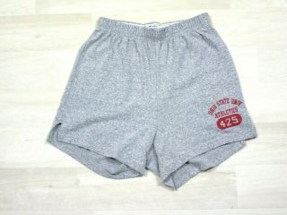 Vintage Champion Ohio State Buckeyes Athletics Gym Short Shorts (l) Large Osu