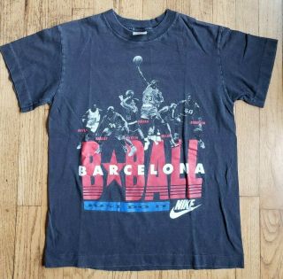 Vintage (1992) Dreamteam Usa Basketball Michael Jordan Nike T - Shirt