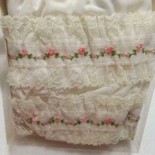3 IOB Vintage 50 ' s Baby ' s Alexis Handi - Panti Diaper Covers Ruffles Flowers L/XL 3