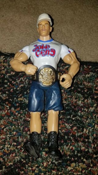 John Cena 2003 Wwe Jakks Pacific Wrestling Figure W/ Belt