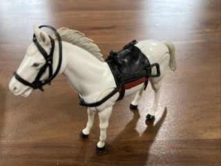 Vintage Lone Ranger Silver Horse W/saddle & Harness 1980 Gabriel