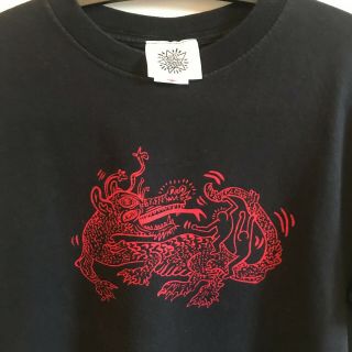 Vintage Keith Haring Pop Shop Authentic Shirt Rare Dragon Dancing Men Medium