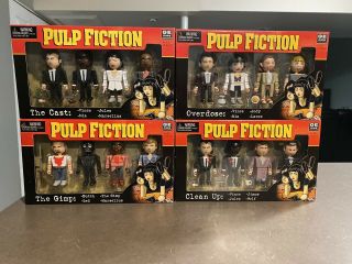 Neca 4 Mini Figure Set Pulp Fiction Complete Set The Gimp Overdose Up Cast