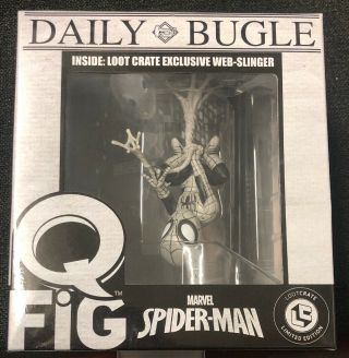 Daily Bugle Q Fig Marvel - Spiderman Limited Edition W/ Lootcrate Nh