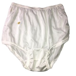 Vintage Gragero Brief Panty Wide Double Nylon White Granny Panties Xl Nwt