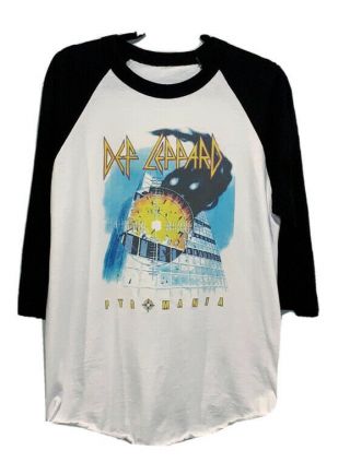 Vintage 1983 Def Leppard Concert Tour T Shirt Size L Band Jersey