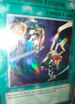Yugioh Invasion Of Chaos Ultra Rare Dimension Fusion Ioc - 094 Gem From Pack