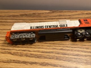 HO scale train TYCO Illinois Central Gulf railroad deisel engine 1102 2