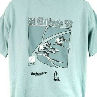 Ski Challenge T Shirt Vintage 90s 1997 Ski Racing Twin Cities Made In Usa Xl