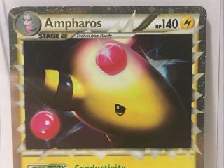 PRE - OWNED Ampharos Prime 105/123 Ultra Rare NM Heart Gold Soul Silver Pokemon 2