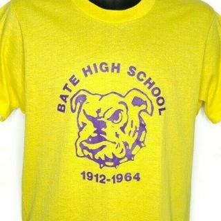 Bate High School Bulldogs T Shirt Vintage 80s Louisville Ky Made In Usa Large