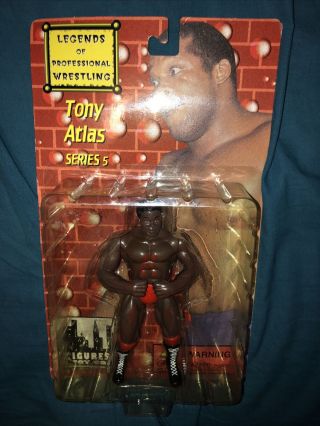2000 Legends Of Professional Wrestling Tony Atlas Series 5 Signed Figure