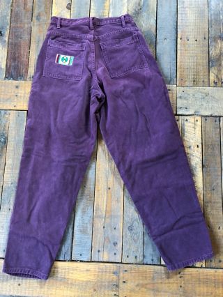 Vintage 90s Cross Colours SOFT Purple Denim Jeans HIP HOP Hard Wear LOOSE 32x32 3