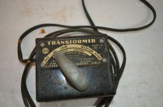 Vintage 1950 Marx Toy Train Transformer 1209 110 - 120v 45 Watts 2