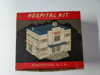 Plasticville O Hospital Kit Hs - 6 W/second Floor & Box
