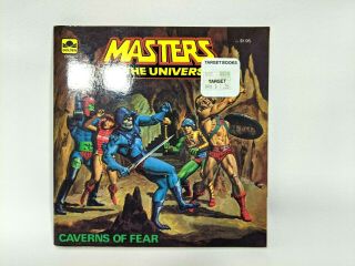 Vintage Masters Of The Universe Golden Book Caverns Of Fear He - Man Motu 1983