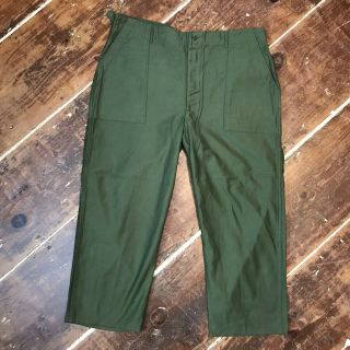 Vintage 50s Us Army Og 107 Button Fly Utility Pants Mens 42x27 Military Trousers