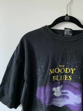 Vintage The Moody Blues 1997 Concert T Shirt Black Tour Tee Size Large Cotton