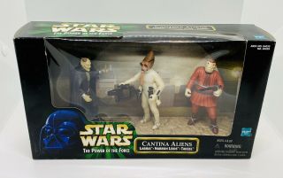 Star Wars Cantina Aliens 3 Pack Three Figure Boxed Set Boxed Potf 1998