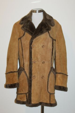 Vintage 70/80’s Mac Mor Canada Sueded Lambskin Sherpa Barn Coat Xl