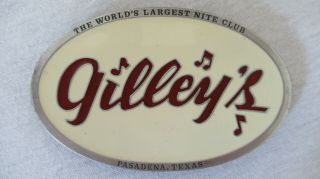 Vintage Gilleys Worlds Largest Nite Club Texas Limited Edition Belt Buckle 1978