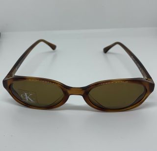 Vintage Calvin Klein Ck4015 71 Brown Oval Sunglasses Frames Hong Kong