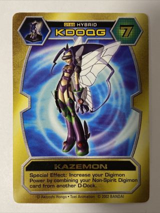 Digimon D - Tector Card Game Dt69 Kazemon Dtector