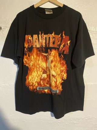Rare Vintage 90s Pantera Ablum Promo Shirt Size Xl