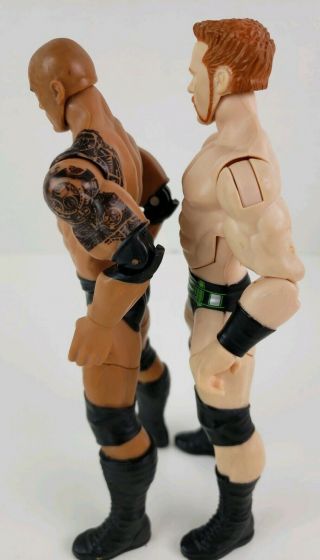 The Rock Dwayne Johnson and Sheamus WWE Mattel 2013 Strikers Action figure 2